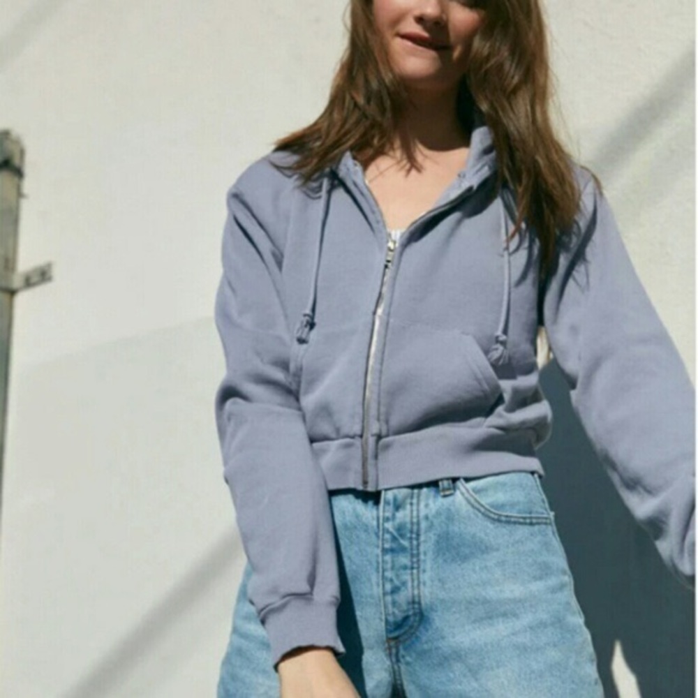 baby blue crystal hoodie